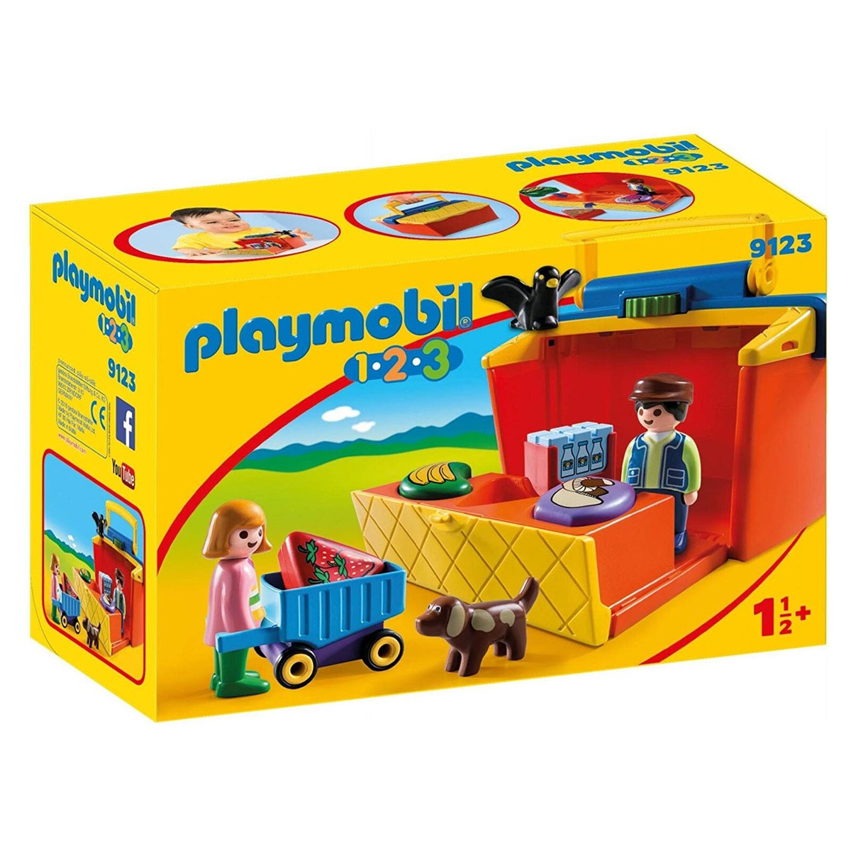 Playmobil 123 Take Along Market Stall Building Set 9123 NEW IN STOCK