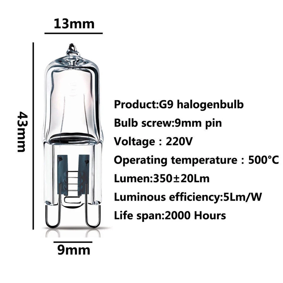 2-10X LED G9 Light Bulb 230V for Ceiling Wall Bulbs Halogen ECO Capsule Dimmable - Image 4 of 4