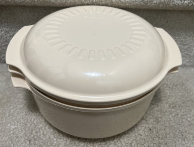 TUPPERWARE Microwave MEAL MAKER Stack Cooker 3 qt & 1 3/4 qt Bowls, Cover