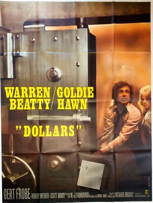 Kino Filmplakat DOLLARS Warren Beatty Goldie Hawn 120 x 160 cm (1971)