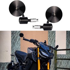 For Yamaha MT09 MT07 MT03 Cafe Racer Round Motorcycle 7/8" End Bar Side Mirror