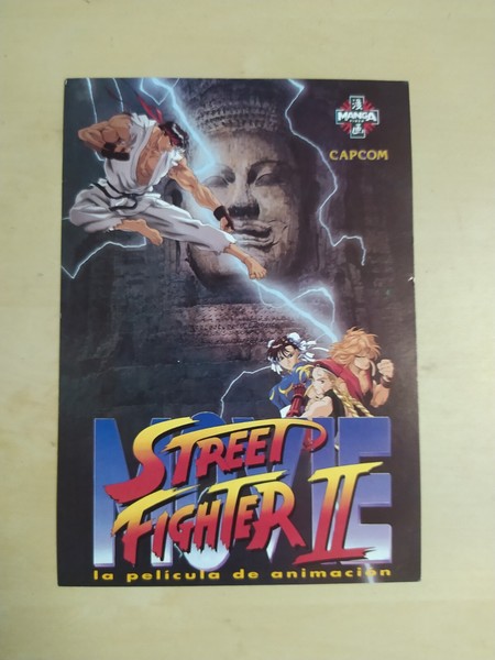 STREET FIGHTER VINTAGE CARD POSTCARD POSTAL INSERT