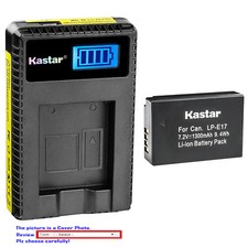 Kastar Battery LCD USB Charger for Canon LP-E17 LC-E17  Canon EOS 750D Camera