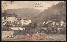 ae1575 - CARTOLINA  D'EPOCA - Bergamo  Provincia - Ponte Nossa  1908