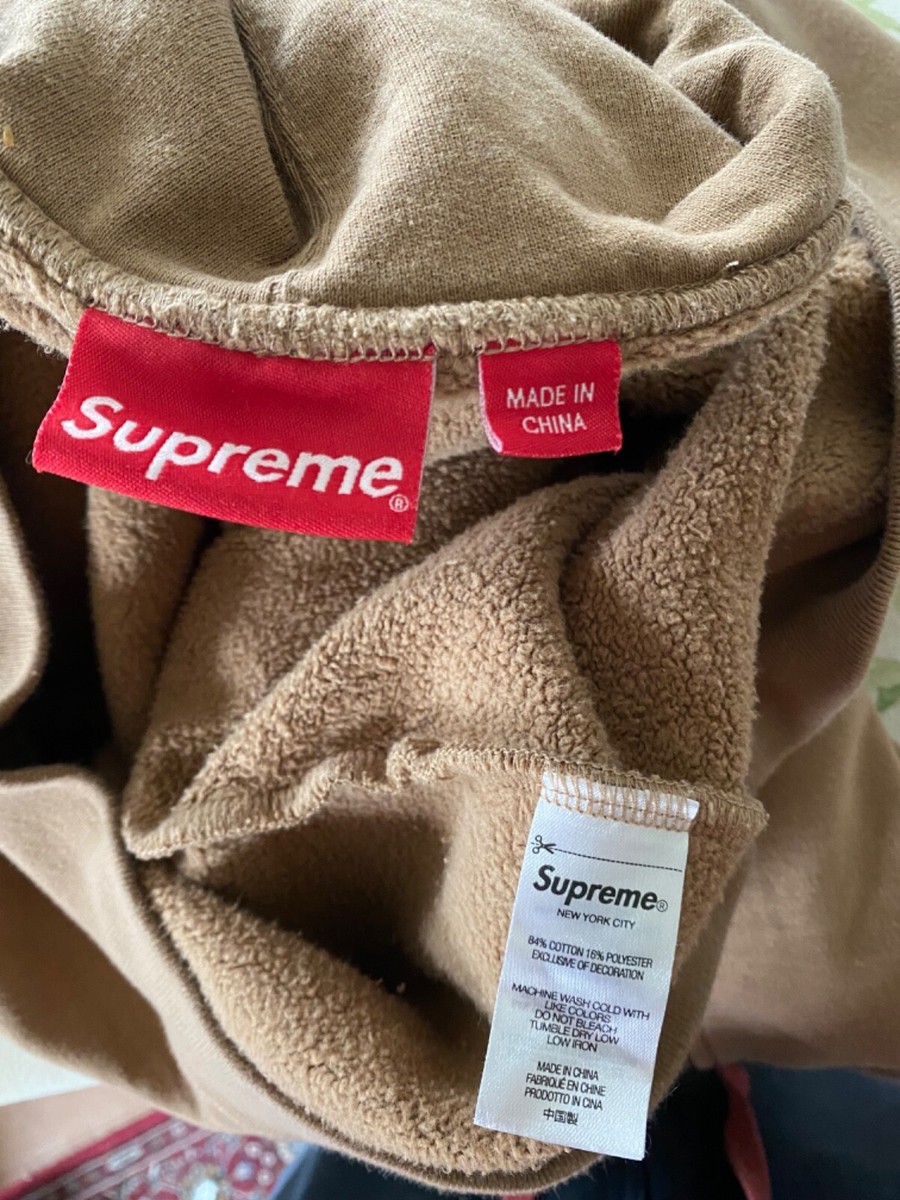 Supreme Cropped Panels Hooded Sweatshirt light brown | eBay Supreme Cropped Panels Hooded Sweatshirt light brown | eBay