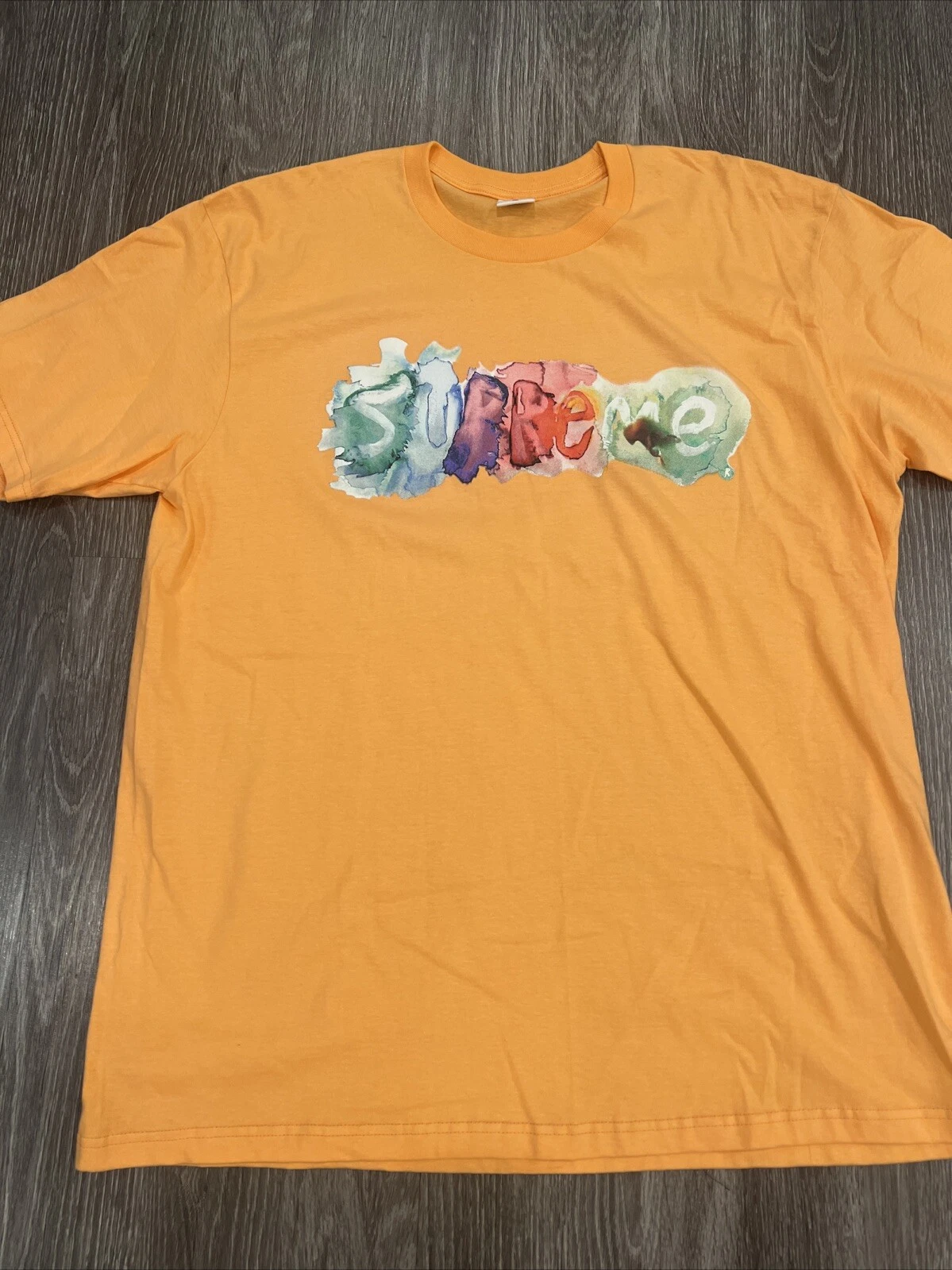Tee shirt Supreme Aquarelle Pêche Orange Homme XL SS23