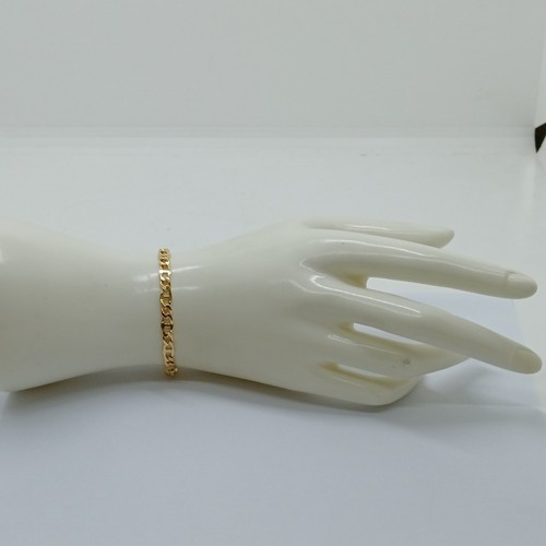 HERREN STRICKARMBAND KLUMPEN AUS 18KT GELBGOLD 5,3 GRAMM (7865) - Bild 8 von 11
