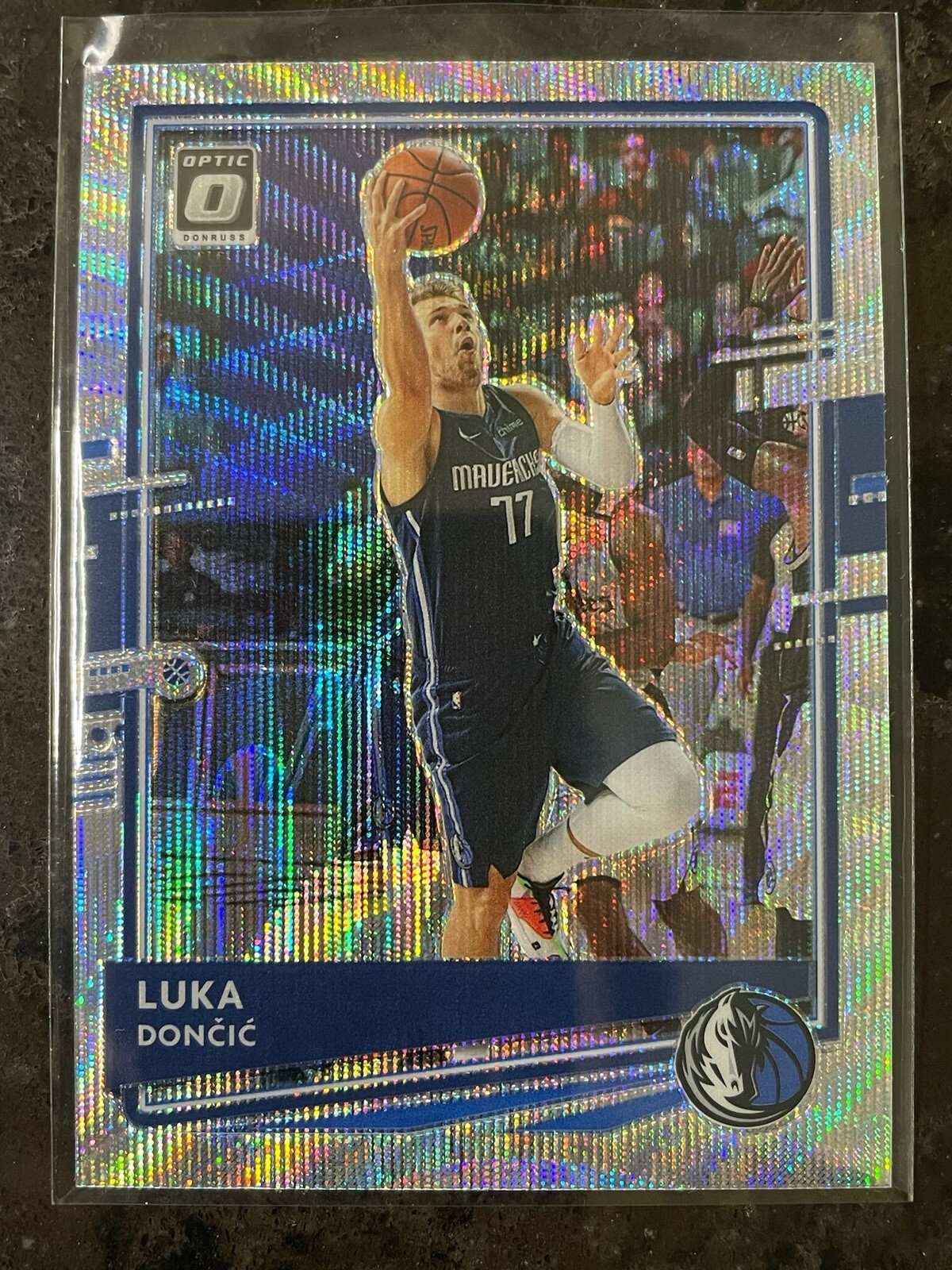🏀 LUKA DONCIC 2020-21 DONRUSS OPTIC SILVER WAVE PRIZM HOLO REFRACTOR # 86 B