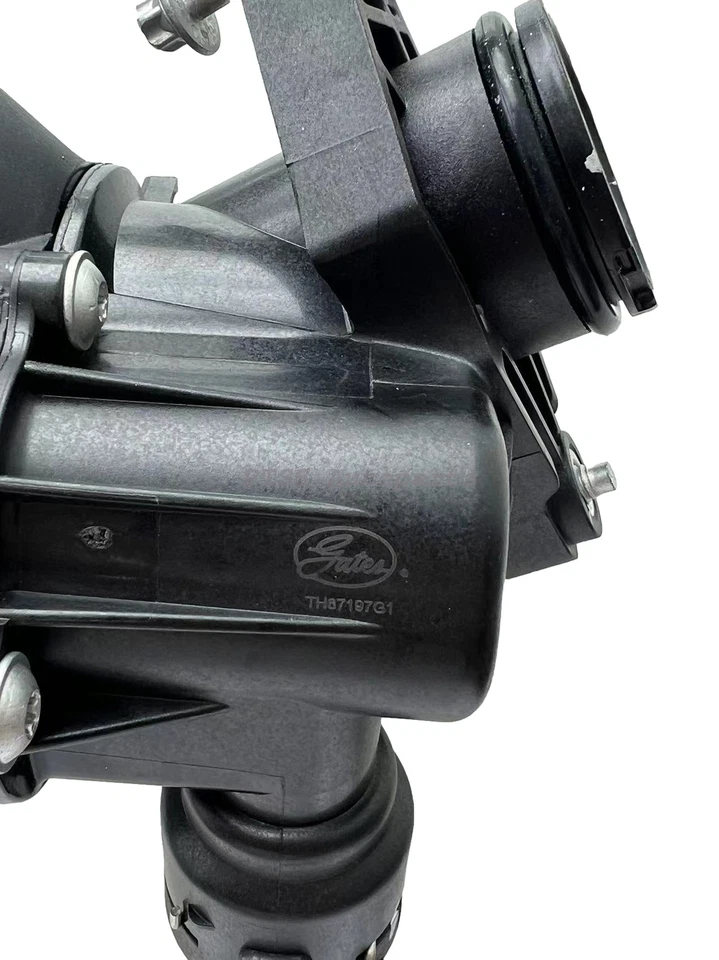 Conjunto de carcasa de termostato de refrigerante Gates OEM para Mercedes SLK300 SLC300 E300 Foto 3 de 4