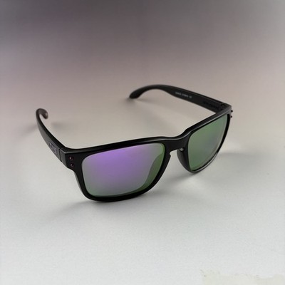 Oakley Holbrook Polarized Sunglasses - Black Smoke Frame, Purple