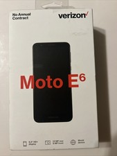 Brand New Sealed Motorola Moto E6 - 16 GB - Starry Black Verizon Prepaid 