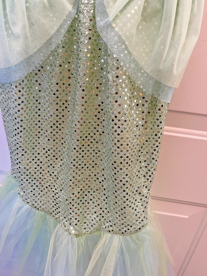 Usado en Excelente Condición Disfraz de Sirena Gymboree Talla 10-12 Vestir Tul Brillante Jugar Halloween Foto 4 de 4