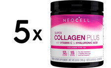 5 x NeoCell Super Collagen Plus with Vitamin C & Hyaluronic (153,84 EUR/kg)