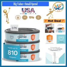 Refill Bags 270 Count Pack of 3 Max Odor Lock Fits Diaper Pail Baby Nursery