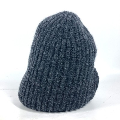 FENDI FXQ959 Logo Pocket Beanie Hat Knit Cap Knit Hat | eBay display picture 2