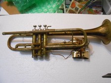 VINTAGE CONN TRUMPET FOR PARTS RESTORE  H46916 SIX STARS OVER 3 MRCH BAND