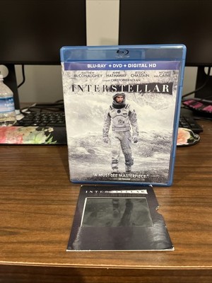 Interstellar Blu-ray DVD W/ Collectible IMAX Film Cell
