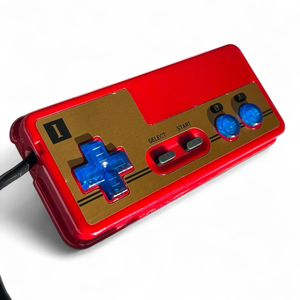 Custom Nintendo NES Controller w/ Authentic Famicom Shell Retro Family Computer - Image 2 of 4