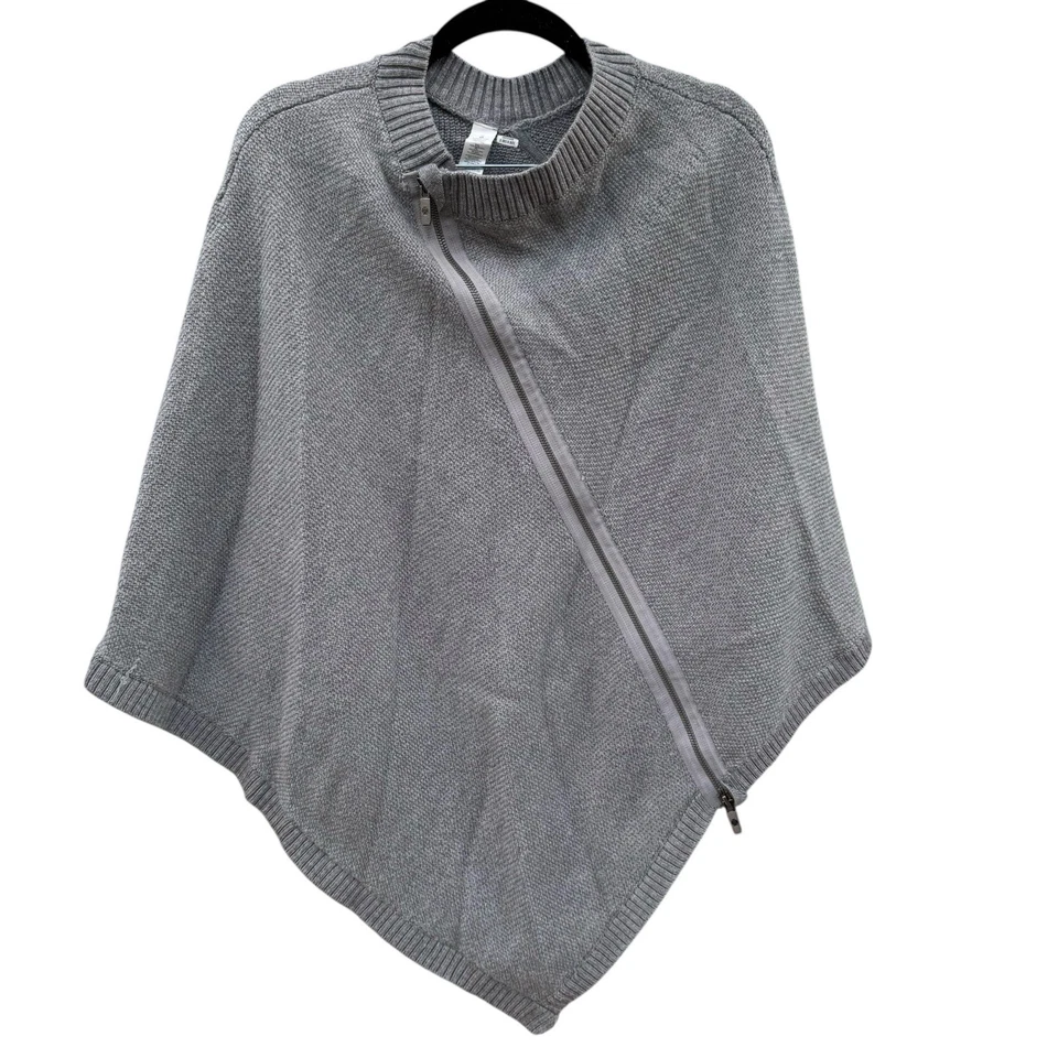 Lululemon Poncho Suéter Sobre la marcha Lana Merino Cremallera Asimétrica Talla Única Lagenlook Foto 2 de 4