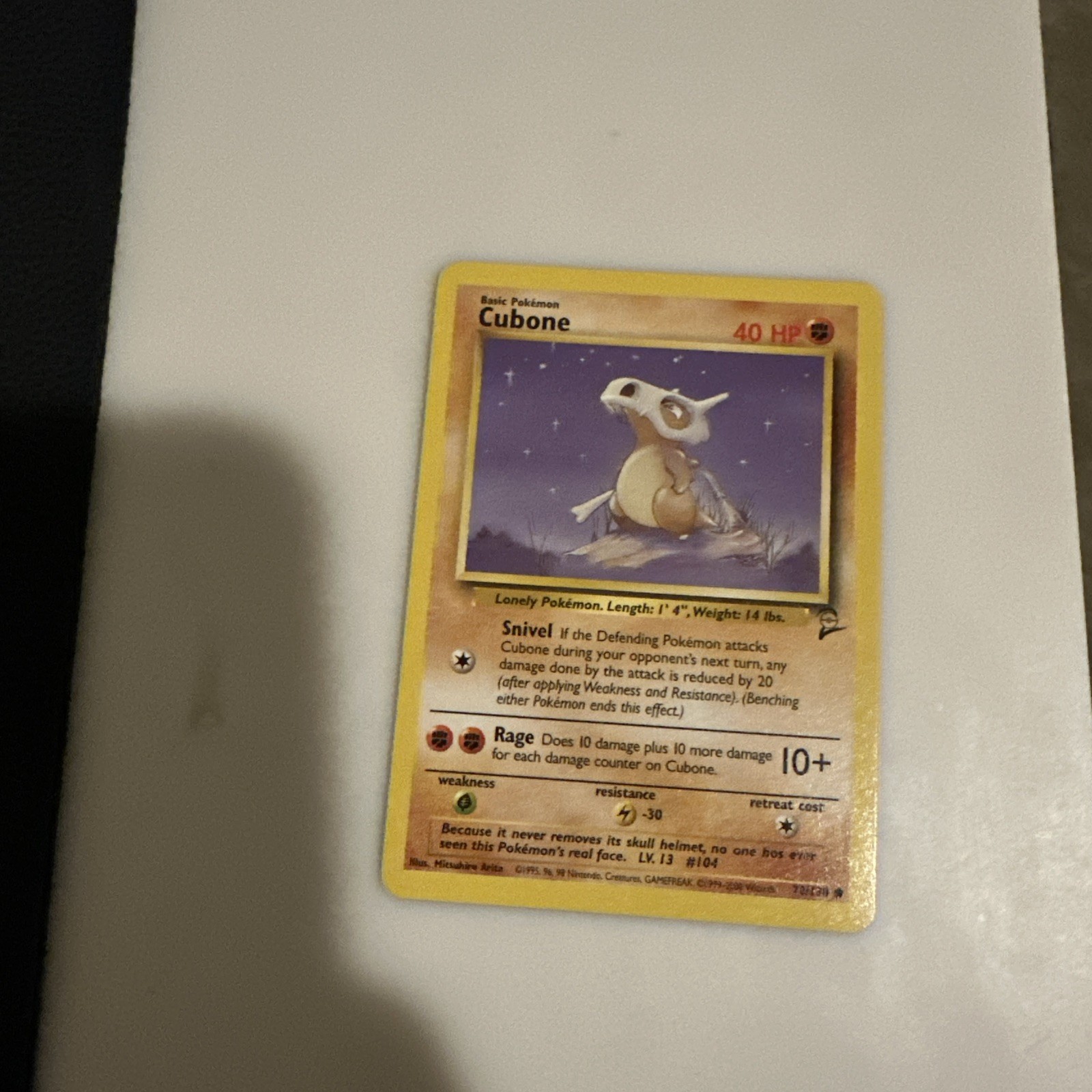 Cubone - 2000 Pokemon Base Set 2 - #70/130