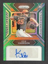 Kyle Harrison 2024 Panini Prizm Sensational Signatures Green Auto RC #SS-KH