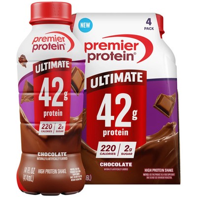 Premier Protein Ultimate 42g Protein Shake Chocolate 14 Fl Oz 4 Count