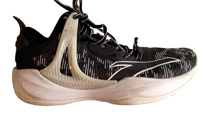 Anta (Size 6.5 Men's/8 Women's) 'Light Cavalry 8 Low'-Black/White Color Way