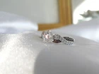 Vintage Sterling Silver 925 Cubic Zirconia Engagement Infinity Ring Size 9