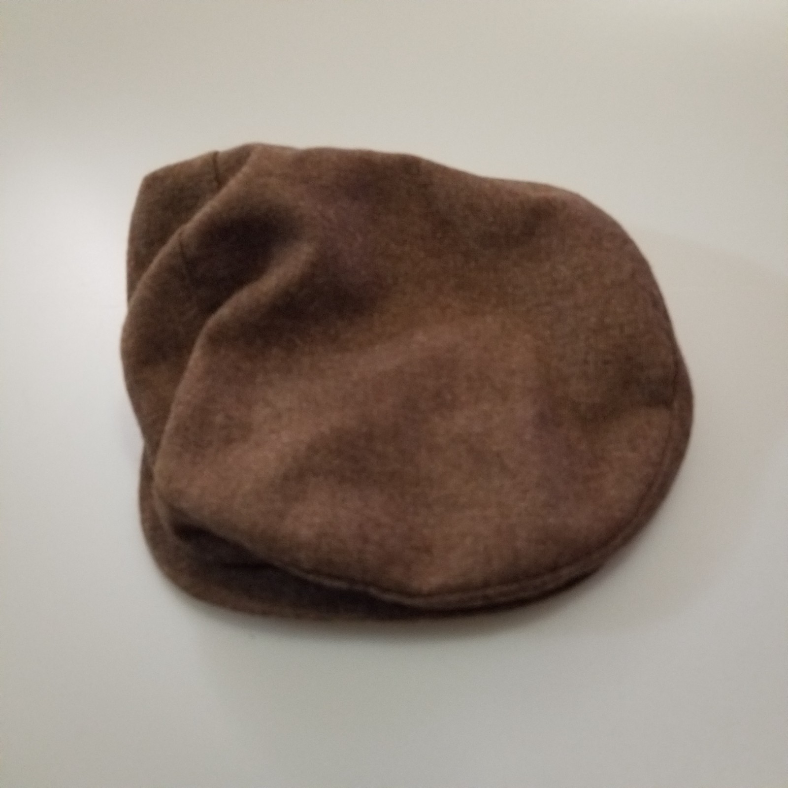 Vintage Brown Wool Flat Cap Hat Medium Made in USA Classic Newsboy Style