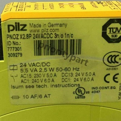 New For Pilz PNOZ X2.8P SAFETY RELAY 777301 24VACDC 1PCS