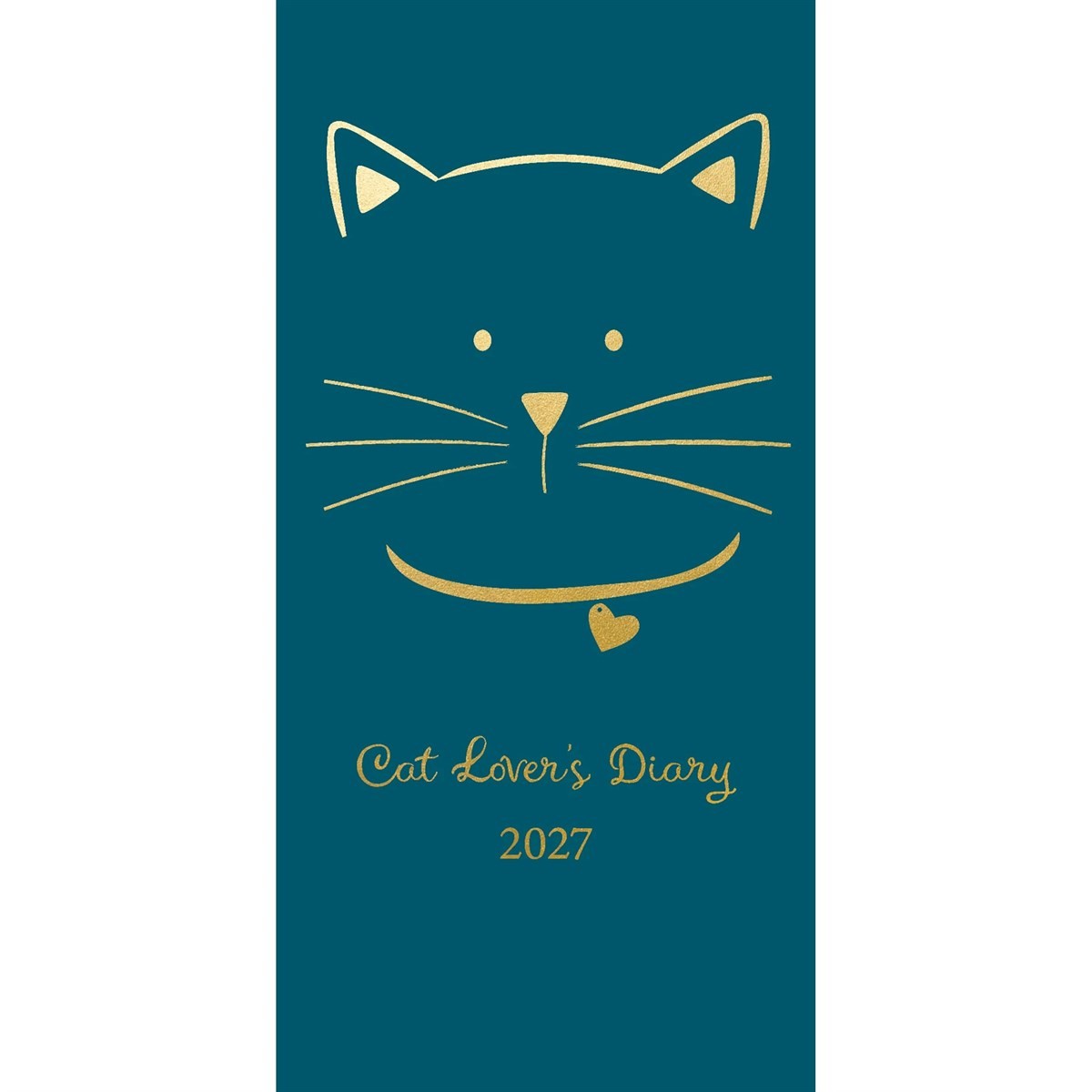 Cat Lover Slim Diary 2027, General Diaries, Week To View, Cats, Gift