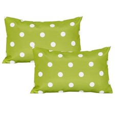 Outdoor Lumbar Pillow Covers Set of 2 20" x 12" Pack of 2 Green Dot