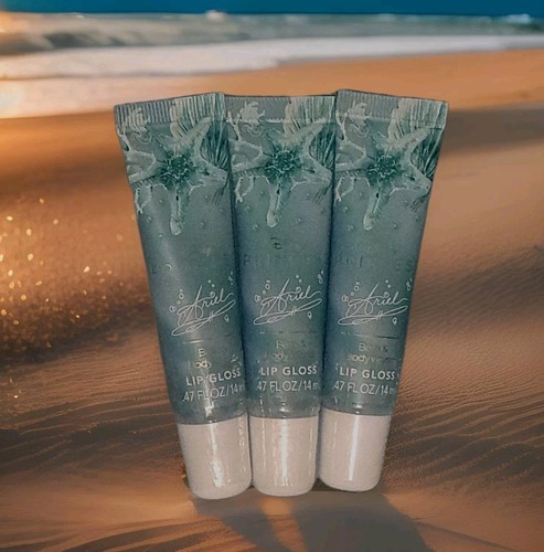 NEW! X3 BATH & BODY WORKS DISNEY PRINCESS ARIEL VANILLA CREME FLAVORED LIP GLOSS - Picture 1 of 1