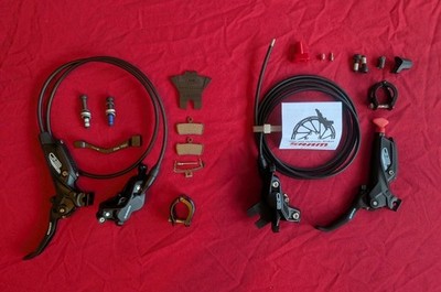 SRAM G2 R 4 Topf vorne + hinten Set komplett Scheibenbremse Enduro Trail + Adapter NEU