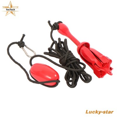 Fit For Grapnel Boat Marine Kayak Anchor Set 3.2kg Red 1PCS Folding