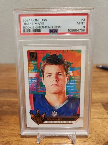 2024 PANINI DONRUSS ROOKIE GRIDIRON KINGS #3 DRAKE MAYE ROOKIE RC PSA 9