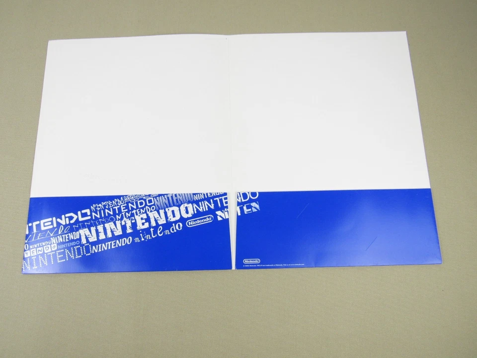 Nintendo 2 Pocket Folder 2004 *Rare* *Vintage* Embossed - Image 3 of 4
