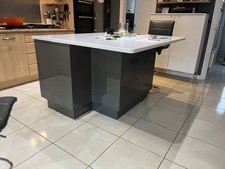 Bespoke kitchen island (used) with 153 x 130cm Corian surface.  Good condition.