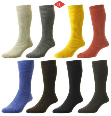 HJ Hall Wolle Weichtop Socken Herren Damen Lockeres Top Nicht Elastisch Socke