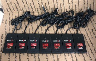 (LOT OF 7) WAVEID RF IDeas PCPROX USB Reade RDR-6Z82AKU (TESTED)