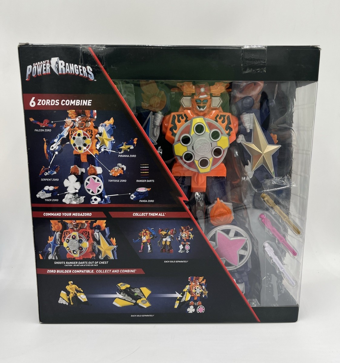 POWER RANGERS SUPER NINJA STEEL BLAZE MEGAZORD 2018 43740 Gekiatsu