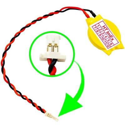 CR1632 3V RTC Bios CMOS Battery Connector 6,3 x 2,7 x 1,3mm for PC Notebook BIOS