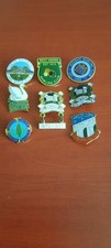 Lawn Bowls Lapel Pins,  8 Various Designs And Clubs. Great Condition.