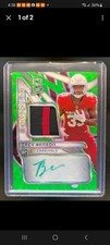 trey Benson green neon aspiring patch auto  /35