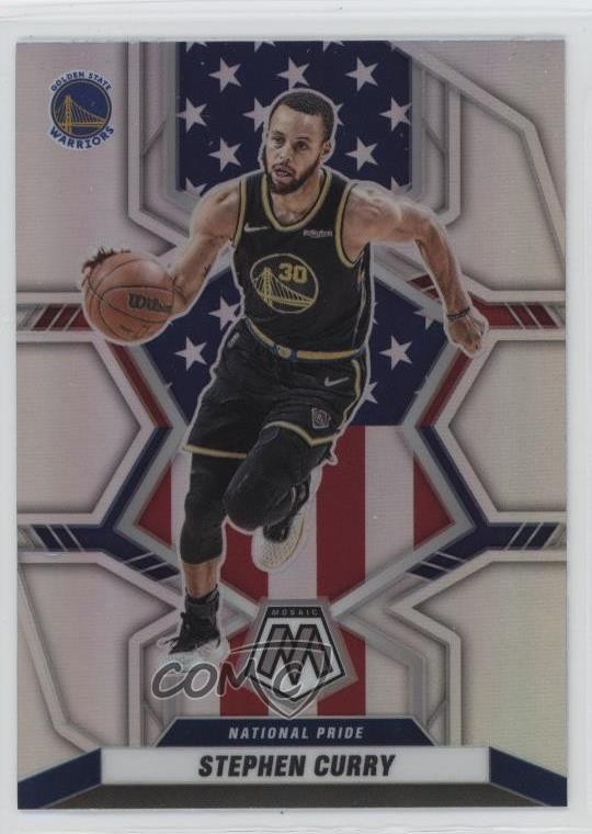 2021-22 Panini Mosaic National Pride Silver Prizm Stephen Curry #247
