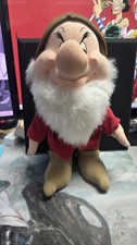 Vintage Disney's Snow White The Seven Dwarfs Standing Grumpy Plush 13"