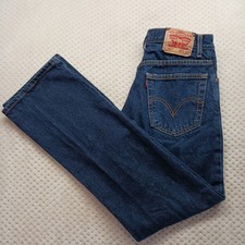 Vintage Levi's 517 Made In USA Dark Blue Wash Y2K Bootcut Jeans Mens Size 33x32
