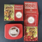 🌟2008 Australia Lunar Year of Mouse 1oz PROOF Silver Coin Set w/ BOX COA #2758