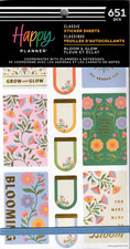 Happy Planner Bloom Glow Sticker Book - 30 Pages - 651 Pieces - NEW