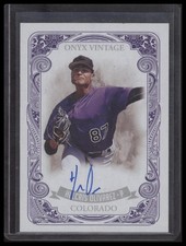 2021 Onyx Vintage #VAHO Helcris Olivarez Autographs Blue